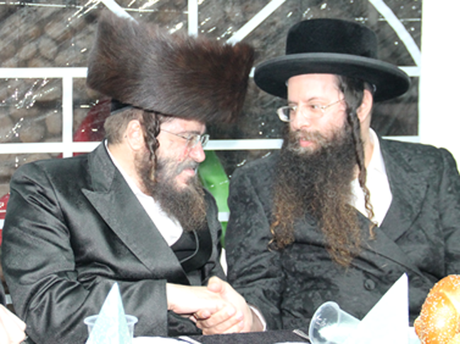 אדמור מקראלי עם הגר"ג רבינביץ