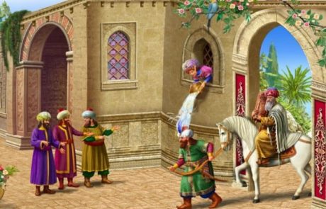 "וַיִּקַּח הָמָן אֶת הַלְּבוּשׁ וְאֶת הַסּוּס, וַיַּלְבֵּשׁ אֶת מָרְדֳּכָי…"